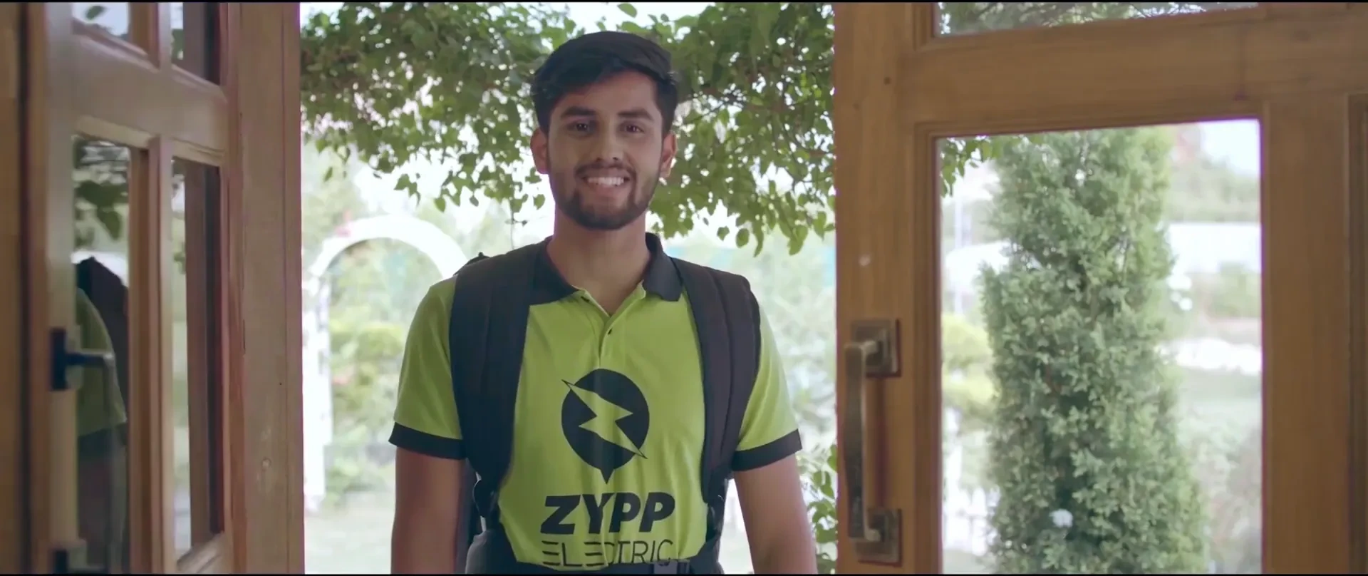 Frame from Zypp Electric App, at 0:46